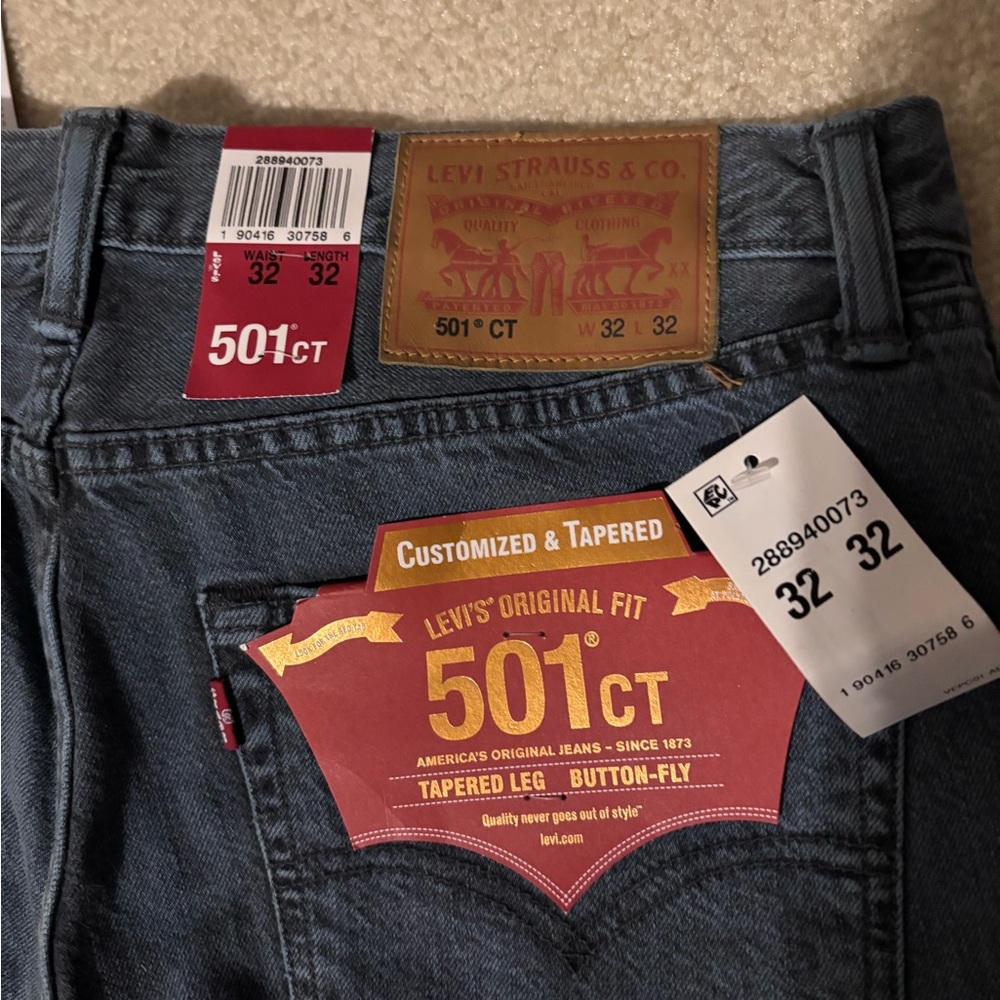 Levi's 501 CT Men's Classic Blue Jeans